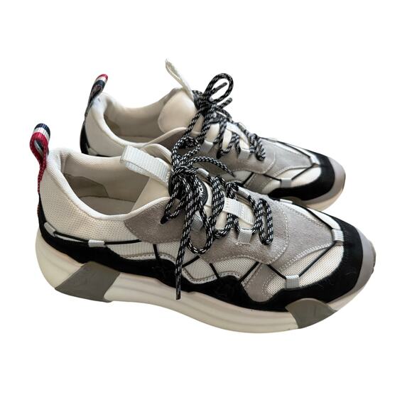 Moncler Made In Italy Chunky Trail Sneakers Cream Grey Black Size 10 Lifestyle main image 12